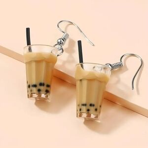 Bubble Tea Boba Dangle Earrings